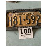 1970 Pennsylvania license plate, Hockenberg