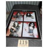 Framed kiss print