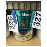 Benjamin Moore semi loss China white paint.337