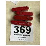 Swiss Army knife lot