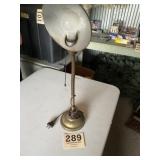Brass desk lamp