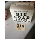 Empty Big Load tobacco box