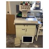 Melco EMC Embroidery machine with computer