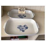 Pfaltzgraff 2 quart baking pans Yorktowne pattern