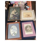 Lot of framed pictures