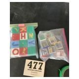 Lot of 2 bags of Plastic Childrenï¿½s Rattle Blocks