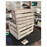 Lot of 2 Wooden Crates