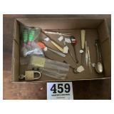 Vintage lot, Woody Wood Pecker spoon, shoe