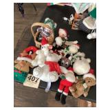 Lot of Stuffed Christmas Decorations
