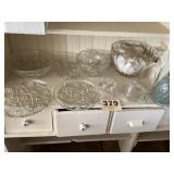 Another nice lot of clear glassware, cut glass