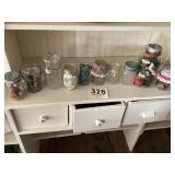 Lots of different style mason jars