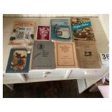 Old booklet lot, operating manuals, cookbooks,