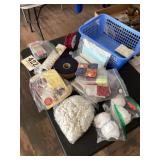 Lot of Sewing Trims & Sock Monkey Kit