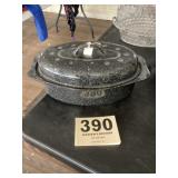 Blue Enamel Roaster USA made