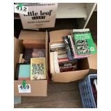Two boxes of books some cooking