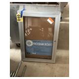 Mounted glass display case