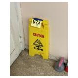 Caution, wet floor, Rubbermaid sign