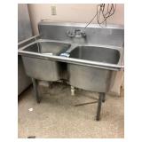 Double stainless steel sink