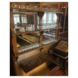 Bar glassware. 5 shelves as shown. Bring your own