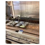 Three chafing racks