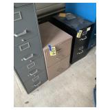 Two door file cabinet brown
