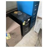 Two door file cabinet black
