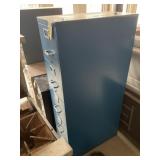 Five drawer file cabinet blue