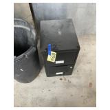 Two door file cabinet black