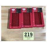 Three brand new boxes of 18 foot beaded red