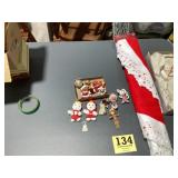 Christmas decoration lot including a brand new 56
