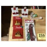 Christmas lot of new items and hangers