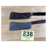 Two old Meatcleaver, one signed the other is not