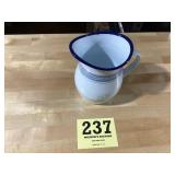 Enamelware water pitcher