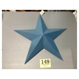 24 inch metal hanging decorated star