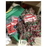Lot of 3-12ft Garland and decor wire