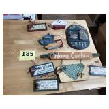 Kitchen wall hanging craft like items