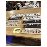 Lot of wooden sayings