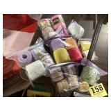 Crocheting, yarn and knitting lot some brand new