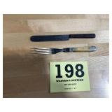 Two pieces of Civil War era, eating utensils