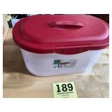 Sterilite plastic bow box storage container