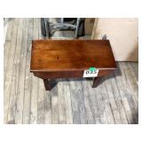 Nice, small wooden bench or stand with hinged lid