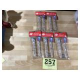 Five packs of battery operated light up, icicles