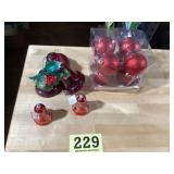 A lot of new Christmas ornaments