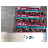 Three new boxes of 50 count mini lights,