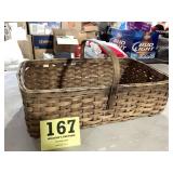Nice old carrying basket for picking flowers or