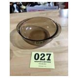 Amber Pyrex Glass bowl