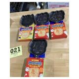 Lot of 4 New Pancake Skillet set Animal faces