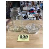 Glass Juicer & Vlasic Farm Container