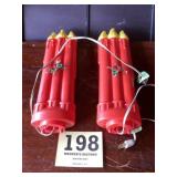 Two candle blow molds