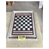 Checkerboard wall hanging